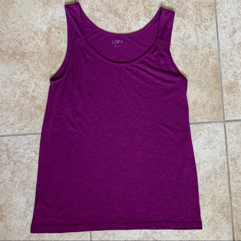 Ann Taylor LOFT purple tank top